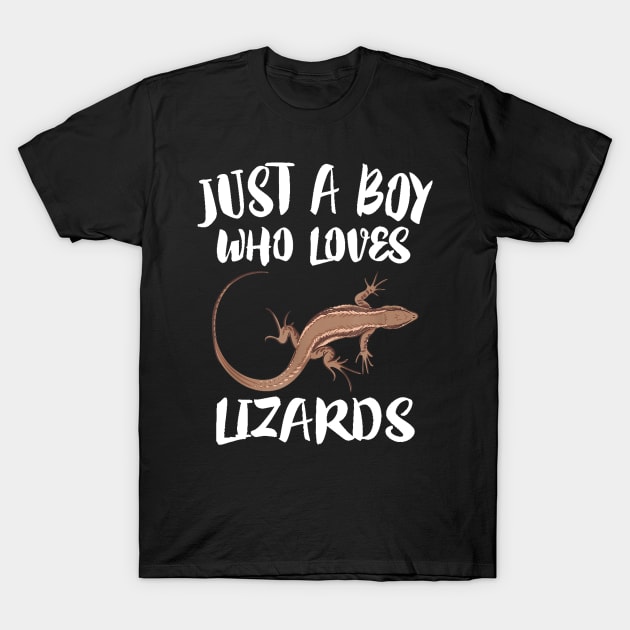 Just A Boy Who Loves Lizards T-Shirt by CosmicCat